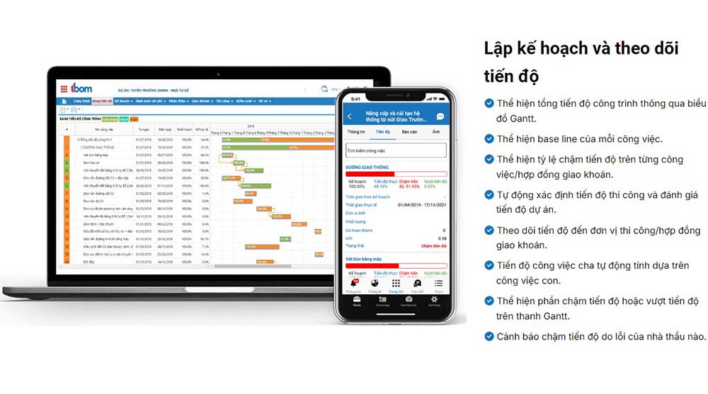 phần mềm quản lý dự án xây dựng