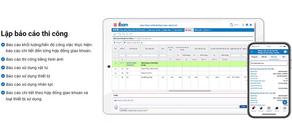 phần mềm quản lý dự án xây dựng