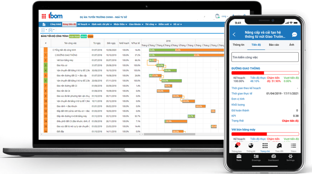 phần mềm quản lý dự án xây dựng
