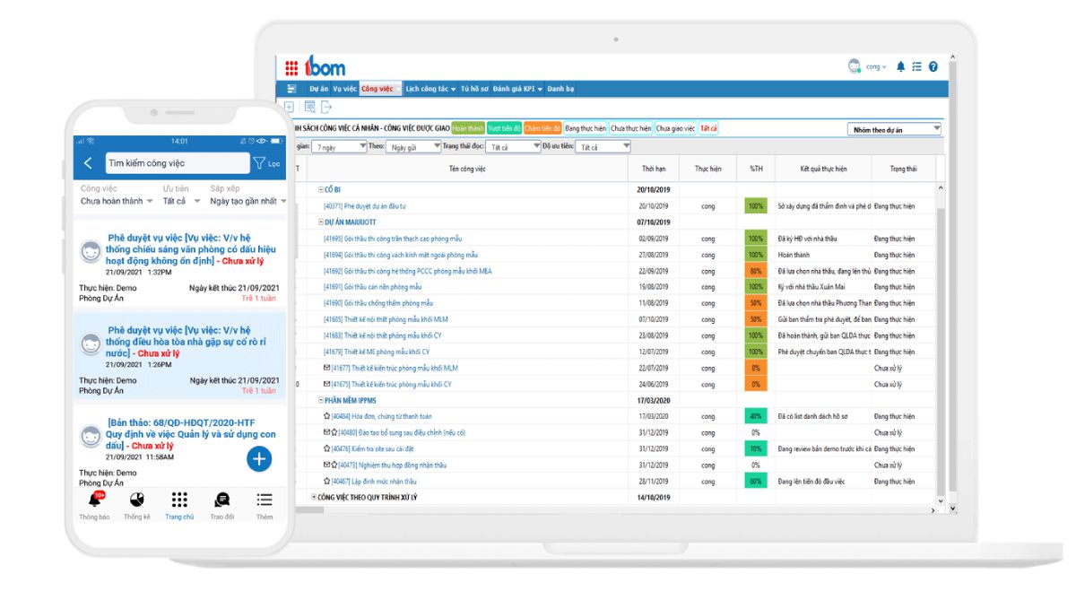 phần mềm quản lý điều hành công việc