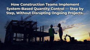 How Construction Teams Implement System-Based Quantity Control