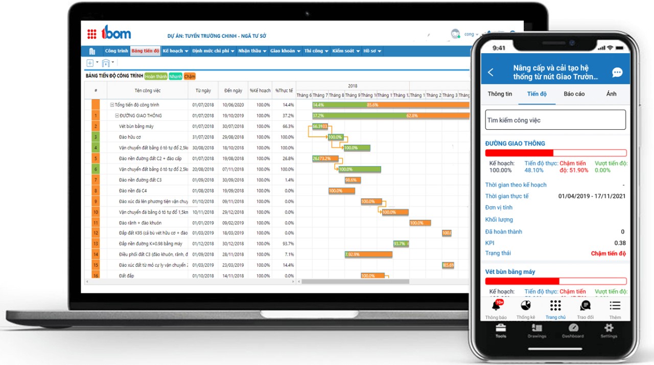 Top phần mềm quản lý công trình xây dựng tốt nhất 2026 ibom