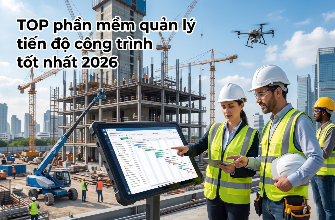 Top phần mềm quản lý tiến độ công trình tốt nhất 2026