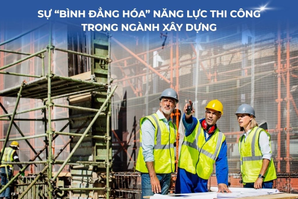 Sự “bình đẳng hóa” năng lực thi công trong ngành xây dựng