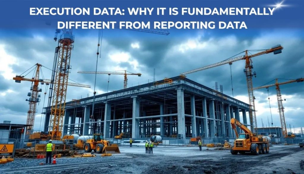 Execution Data: Why It Is Fundamentally Different from Reporting Data