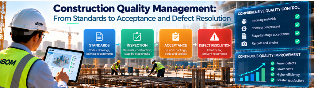 Construction Quality Management: From Standards to Acceptance and Defect Resolution | iBOM