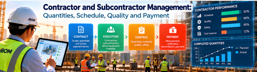 Contractor and Subcontractor Management: Quantities, Schedule, Quality and Payment | iBOM